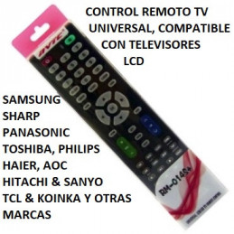 CONTROL REMOTO TV UNIVERSAL...